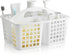 ALINK Plastic Shower Caddy Basket - Portable Divided Cleaning Supply Storage Organizer with Handle for Bathroom (White)