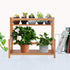 Ufine 2 Tier Bamboo Spice Rack Organizer Kitchen Countertop Storage Shelf Free Standing Holder for Various Bottles,