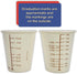 50 Coated Paper Graduated Measuring Cups, 3oz for Mixing Paint, Stain, Epoxy, Resin; Disposable & Recyclable by