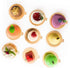 100-Pack Gold Mini Cake Base Boards, Mousse Cake Cardboard Set, Ideal for Dessert Buffet, Wedding, Parties, Catering