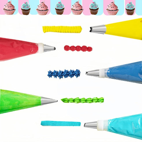 48-Piece Numbered Piping Tips, Cookie Icing Tips, Cake Decorating Kit for Cupcakes Cookies, Master Decorating Tip Set