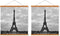FALAMON 2 Pack Magnetic Poster Hanger Frame - 11x14, 11x17, 11x22 Teak Wood for Hanging Artwork