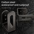 5-in-1 Kitchen Bathroom Shelf: Pot Lid Organizer with Self-Adhesive and Drilling Installation Methods, 2pcs (Black)