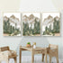 NIUNIU ART Poster-40X50Cmx3 Nursery Wall Decor Mountain Tree Nature Woodland Canvas Print Baby Boy Wall Art Pictures