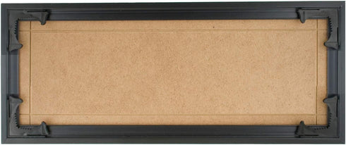 Quadro Frames Picture Frame, 6x15 inch, Black, Style P375-3/8 inch Wide Molding