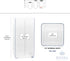 Royal Imports Acrylic Tall Rectangle Flower Vase - Decorative Centerpiece for Home or Wedding, Non Breakable Plastic