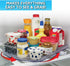 Ontel Smart Spin Rotating Refrigerator Organizer, Lazy Susan for Spice Rack, Condiment Organizer, Clear Storage