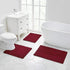 Walensee Bathroom Rug Non Slip Bath Mat Red (32x20 Inch) Water Absorbent Super Soft Shaggy Chenille Machine Washable