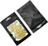 PABCK 100 Pieces Resealable Airtight Matte Window Zipper Lock Bags, 2.3x3.9 inch (Inside Size 1.9x2.5 inch) for Food