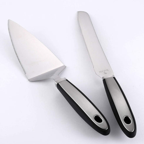 Cake Cutting Set for Wedding - Knife and Server Set, Stainless Steel Cake Cutter and Pie Spatula