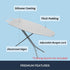 Ironing Board Cover and Pad - Standard Size Silicone Coated 4 Layers, 15x54 inch, Extra Heavy Duty Thick Padding