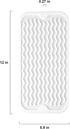 Silicone Dish Drying Mat for Multiple Usage, Easy clean, Eco-friendly, Heat-resistant Dish Drainer Mat for Kitchen Counter,Sink,Refrigerator or Drawer liner (12" x 6", White)