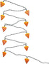 Kurt Adler Indoor/Outdoor 10-Light Pizza Light Set