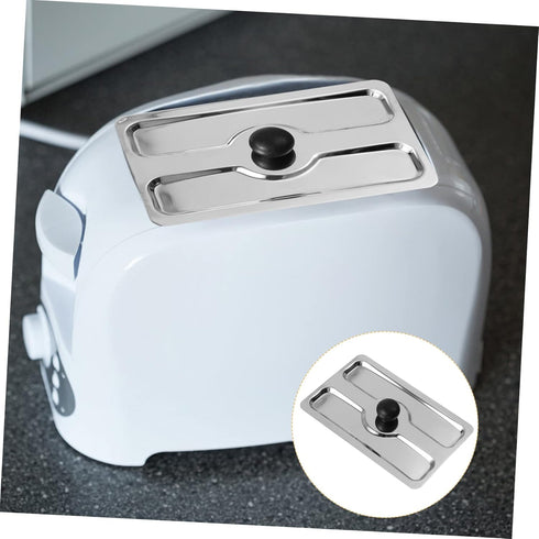 1pc Toaster Cover, Small Appliance Top Cover for Toaster, Stainless Steel Slot Cover