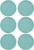 Replacement Lid for Pyrex 5" Storage Plastic Cover, 2 Cup Bowl 7200-PC Turquoise (6-Pack)