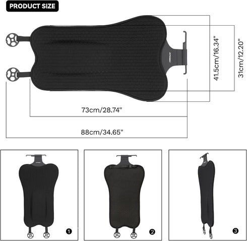 XUKEY Lumbar Pillow Gel Support Pillow Back Support Cushion,Gel Lumbar Support Pillow Relief Back Sciatica Pain for Car