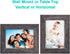 RPJC 3.5x5 inch Picture Frame - Solid Wood High Definition Glass for Table Top Display and Wall Mounting