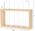 5 Kingbuy Wall Propagation Station with Test Tube Vases - Vintage Wood Stand Wall Hanging Planter for Plants, Tabletop