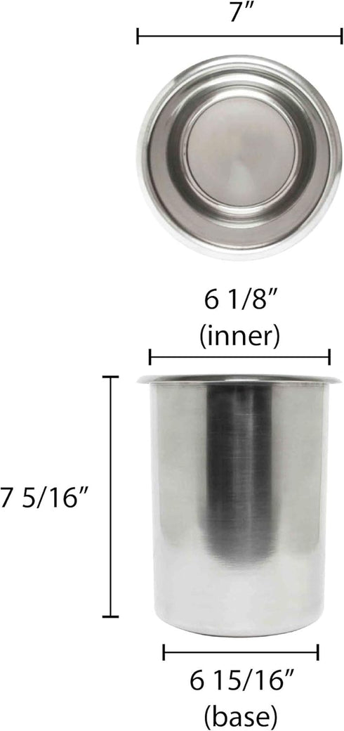 Excellante 3-1/2-Quart Stainless Steel Bain Marie Pot by Excellant