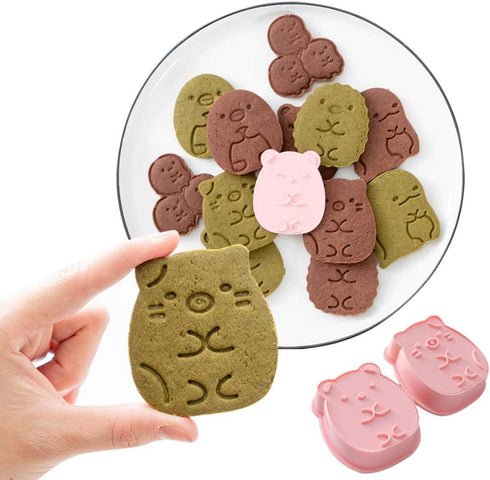 Cookie Cutter Set, 6pcs Kids Cake Decoration 3D Mini Cartoon Animal Baking Tool