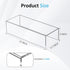 12x4.7x3 pack 2, 12x4.7x3 Inch Sezanrpt Acrylic Shelf Riser of Desktop Rectangular Acrylic Tray Pedestal Stand