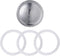 Sivaphe 6 Cups Replacement Infuser Parts for Stainless Steel Stovetop Espresso Coffee Maker, 1 Filter and 3 Gasket Seals