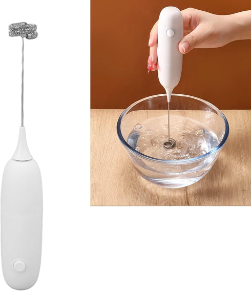 Handheld Electric Milk Frother, Rechargeable Foam Maker, Mini Drink Mixer Wand for Coffee, Latte, Frappe, Matcha, Hot
