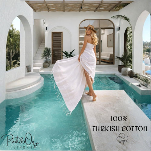 OZ 100% 72"x40" Packable PARK & Turkish Beach Towels Oversized Cotton Quick-Dry Absorbent Sand-Free Blanket Extra Large