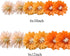 12pcs 10in 12in Paper Flowers Tissue Flowers Pom Paper Pom Poms Hanging Paper Flowers Wall Backdrop Wedding Party Flower Decorations DIY Art Craft Blooms for Birthday Baby shower nursery decor Orange