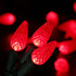 C5 100 33ft 120V Set Brizled Upgraded Faceted LED Red Christmas Lights, LED Christmas tree Lights, UL Certified