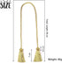 BEL AVENIR 4 Pack Handmade Curtain Tiebacks with Tassel, Decorative Curtain Holdbacks (Gold, 4 Pack)