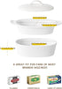 Butter Dish with Lid for Countertop, Porcelain White, 3pcs Large Butter Keeper Container for Daily Storage