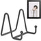 TR-LIFE 3 Inch Plate Stands for Display - 2 Pack Metal Frame Holder Stand for Picture, Decorative Plate, Book, Photo