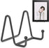 TR-LIFE 3 Inch Plate Stands for Display - 2 Pack Metal Frame Holder Stand for Picture, Decorative Plate, Book, Photo
