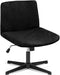 Velvet Cross Legged Office Chair Covers, Soft and Vibrant Stretch Covers for Armless Wide Seat Computer Task Chair