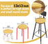 4 Pack 13 Inch, Round Bar Stool Cushions for Kitchen Dining Seat Pads with Ties Non Slip Cushions Pad for High Stool