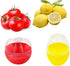 Onion Garlic Lemon Avocado Saver Storage Keeper - BPA Free Tomato Vegetable Shaped Food Saver/Storage Containers,