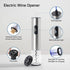 Rechargeable Wine Opener by ELMWAY, Electric Wine Bottle Opener with Foil Cutter, LED Light and Stainless Steel Shell