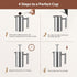 Small French Press Coffee Maker, Double-Wall Insulated, Stainless Steel, 350ML, 12 OZ, Includes 2 Extra Filters