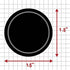 AllSpice 70 Black Water Resistant Round Spice Jar Labels Set 1.5" for Penzeys and AllSpice Jars