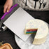 Cake Safe Lifter - 10" x 8" Stainless Steel Pizza Transfer Shovel - Square Cake Tray Moving Plate Tool Cookie Spatula