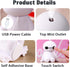 INVODA Small Humidifier, Cool Mist Portable Desk USB Personal Mini Humidifiers for Bedroom Office Car Plants