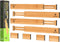 ANTOWIN Bamboo Drawer Dividers Organizers - Adjustable Spring-loaded Drawer Separators for Large Utensil, Clothes, Tools