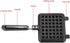 Non Stick Double Side Waffle Baking Pan, Household Gas Aluminum Alloy Waffle Cone Maker Cooking Tool