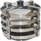 Tabakh Medium Stainless Steel Dhokla Stand - 4-Plate, Silver