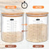 Yayacol 50oz Sourdough Starter Jar Glass with Recipes, Sourdough Starter Kit, Large Capacity Wide Mouth Glass Jar