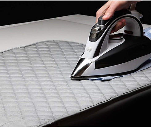 Ironing Blanket, Magnetic Mat Laundry Pad, 33"x 18", Gray, Heat Resistant Pad, Iron Board Alternative Cover