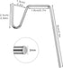 Yotako 60 Metal Gutter Hooks for Outdoor Christmas Lights, Weatherproof Holiday Light Clips