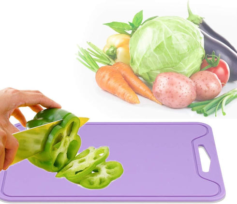 Food Grade Silicone Cutting Board, Flexible Chopping Board for Home Kitchen Use, Purple