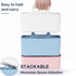 Multiuse Caddy Organizer with Handle - Stackable Plastic Bin for Art, Craft, Makeup, Bathroom, Kitchen, Office